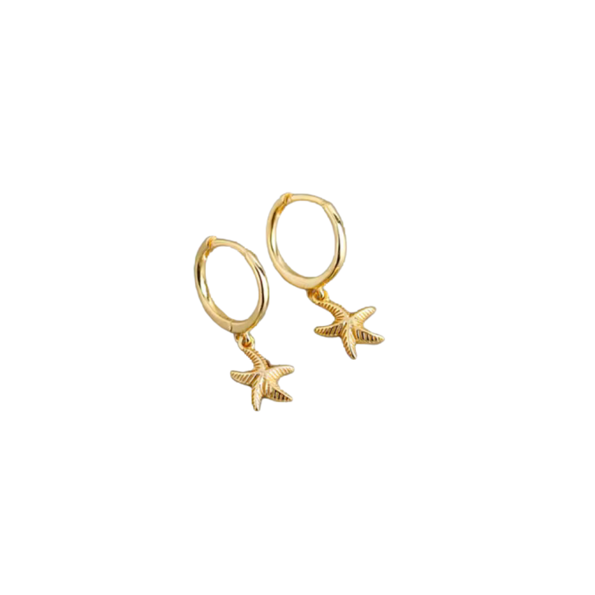 Bahamas 18k Gold Plated Hoop Earrings