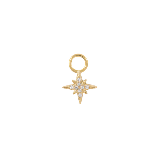 Astra Diamonte 18k Gold Plated Charm