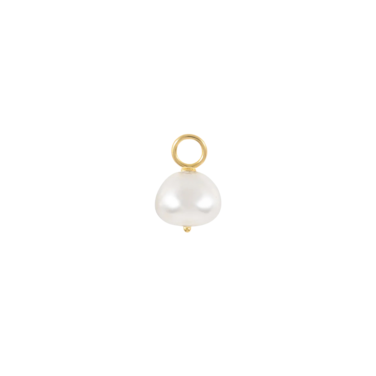 Pearl 18k Gold Plated  Charm