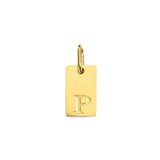 Initial 18k Gold Plated Charm