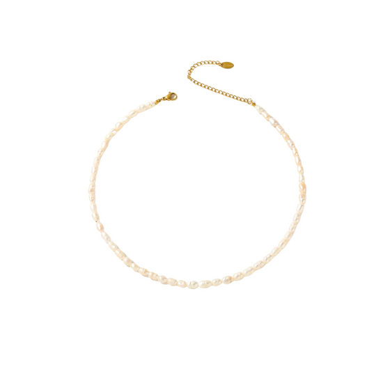 St Tropez 18k Gold Plated Fresh Water Pearl Choker