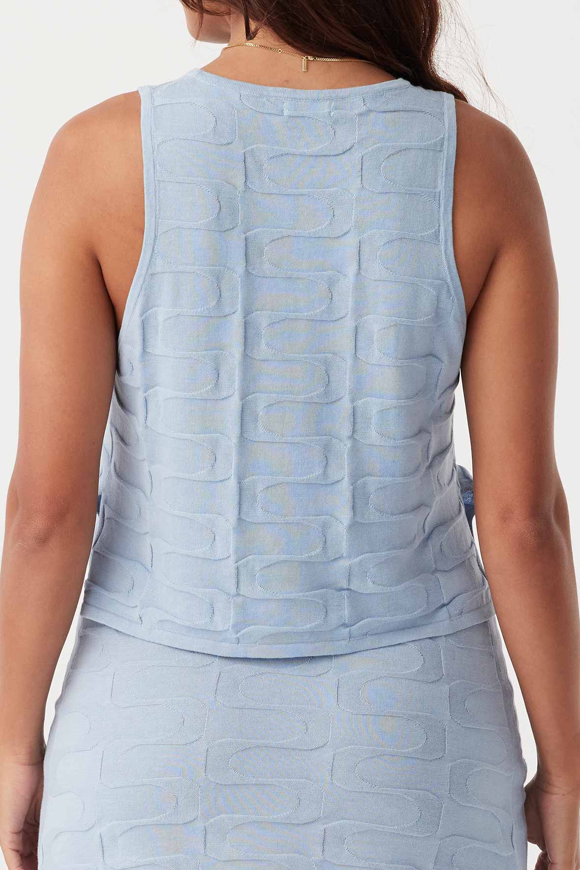 Lara Organic Cotton Tank Sky