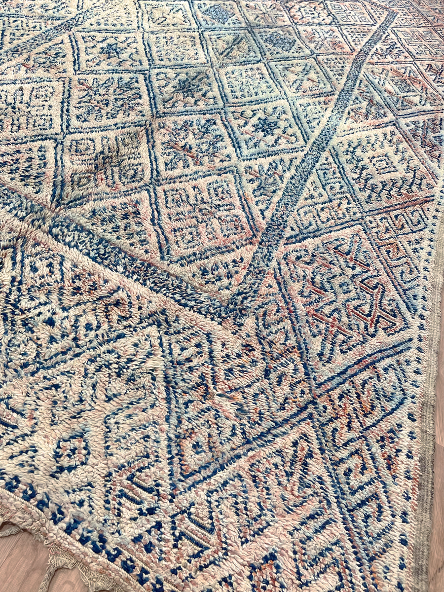 Vintage Beni M'Guild Rug  - 390x195cm