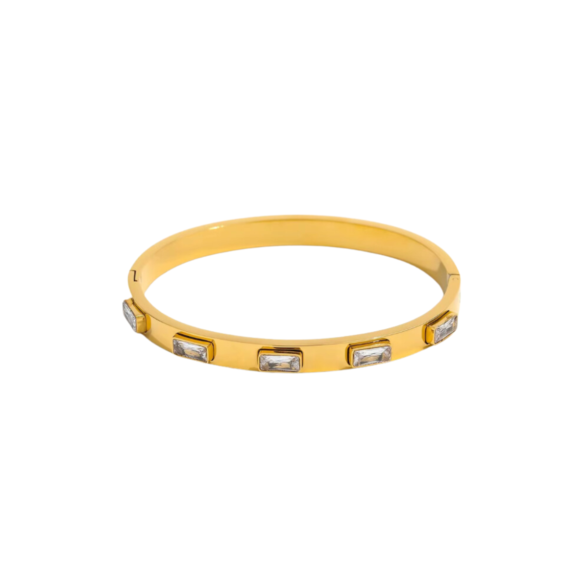 Savy 18k Gold Plated Cuff Clear