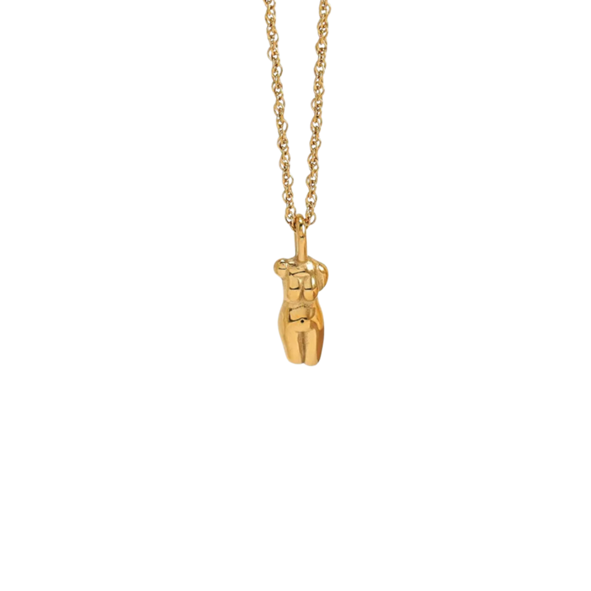 Female Form 18k Gold Plated Necklace