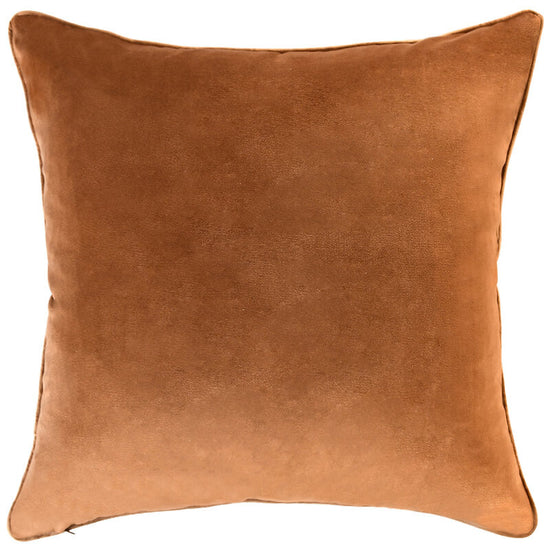Boucle Textured Cushion 60 x 60cm Cognac Brown