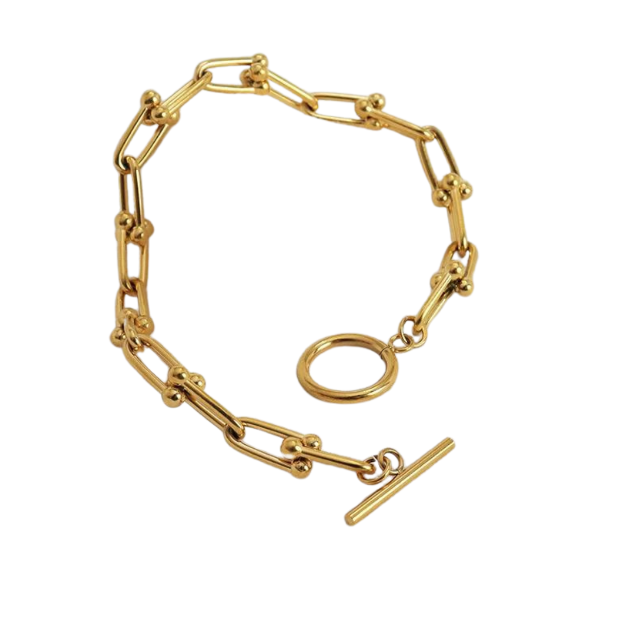 Milan 18k Gold Plated  Link Bracelet