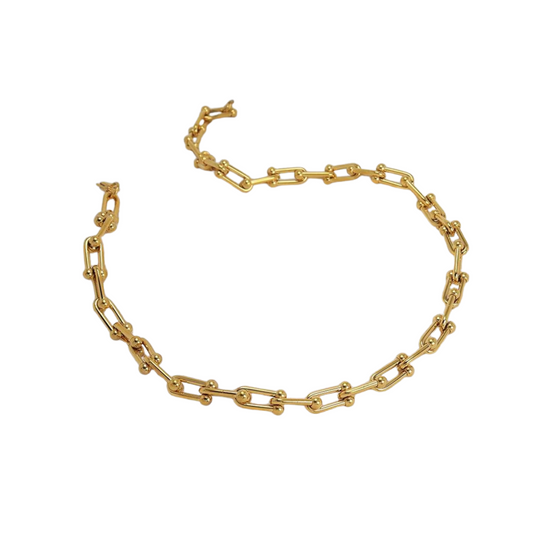 Milan 18k Gold Plated  Link Necklace
