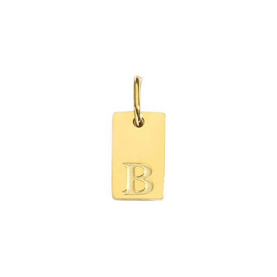 Initial 18k Gold Plated Charm