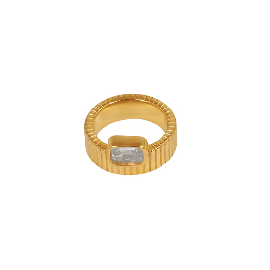 Luis 18k Gold Plated Ring