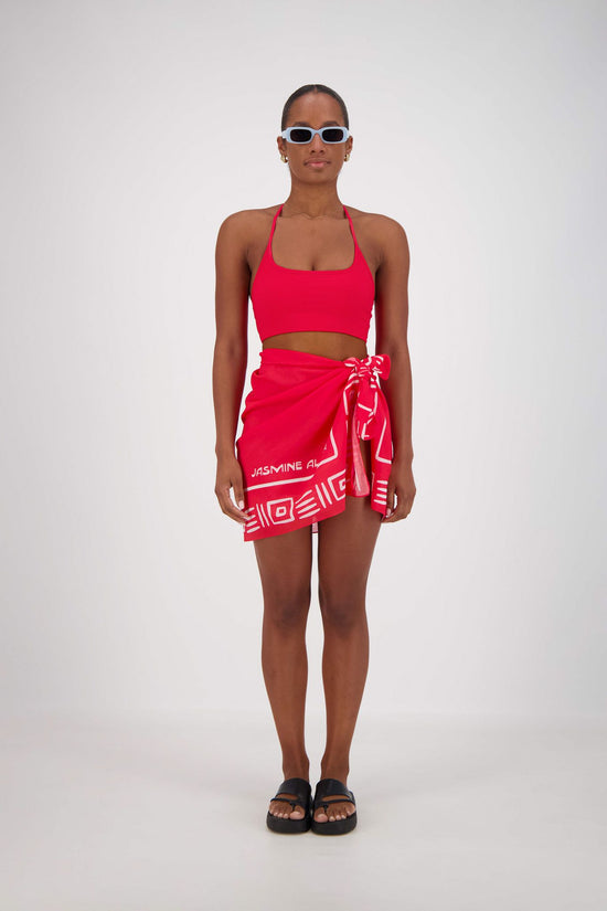 Rosetta Sarong Red