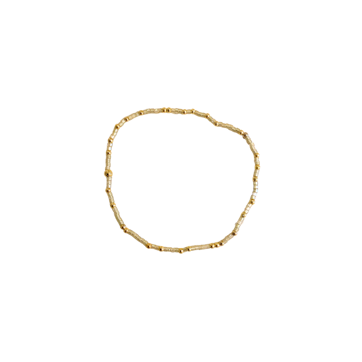 Handmade  Bead Bracelet Gold