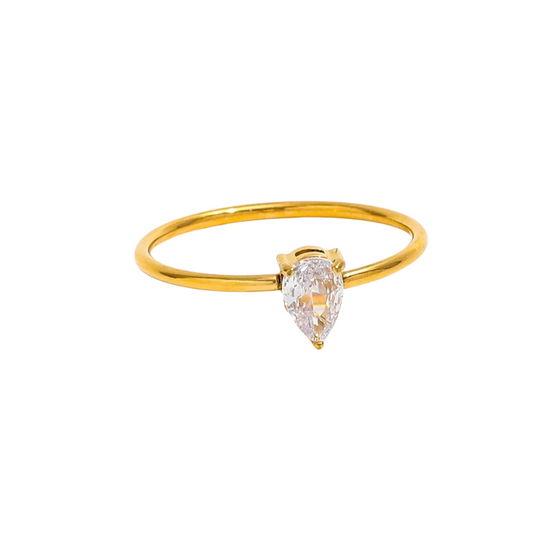 Rose 18k Gold Plated Ring Large