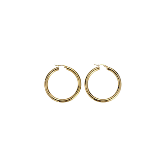 Alamai 18k Gold Plated Hoop Earrings Small