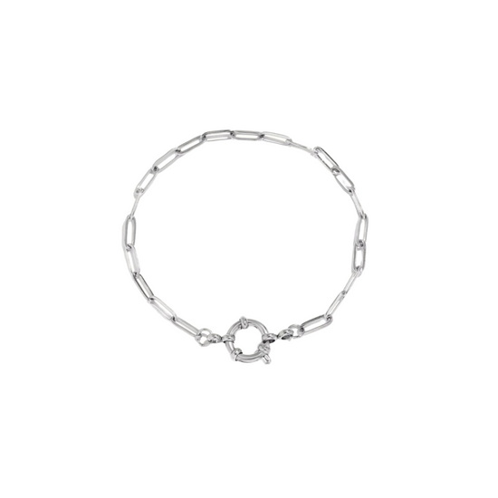 Ellery Stainless Steel Chain Charm Bracelet