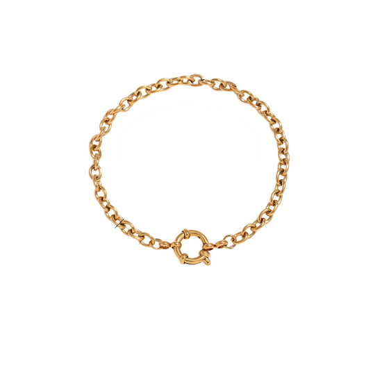 Elsa 18k Gold Plated  Chain Charm Bracelet