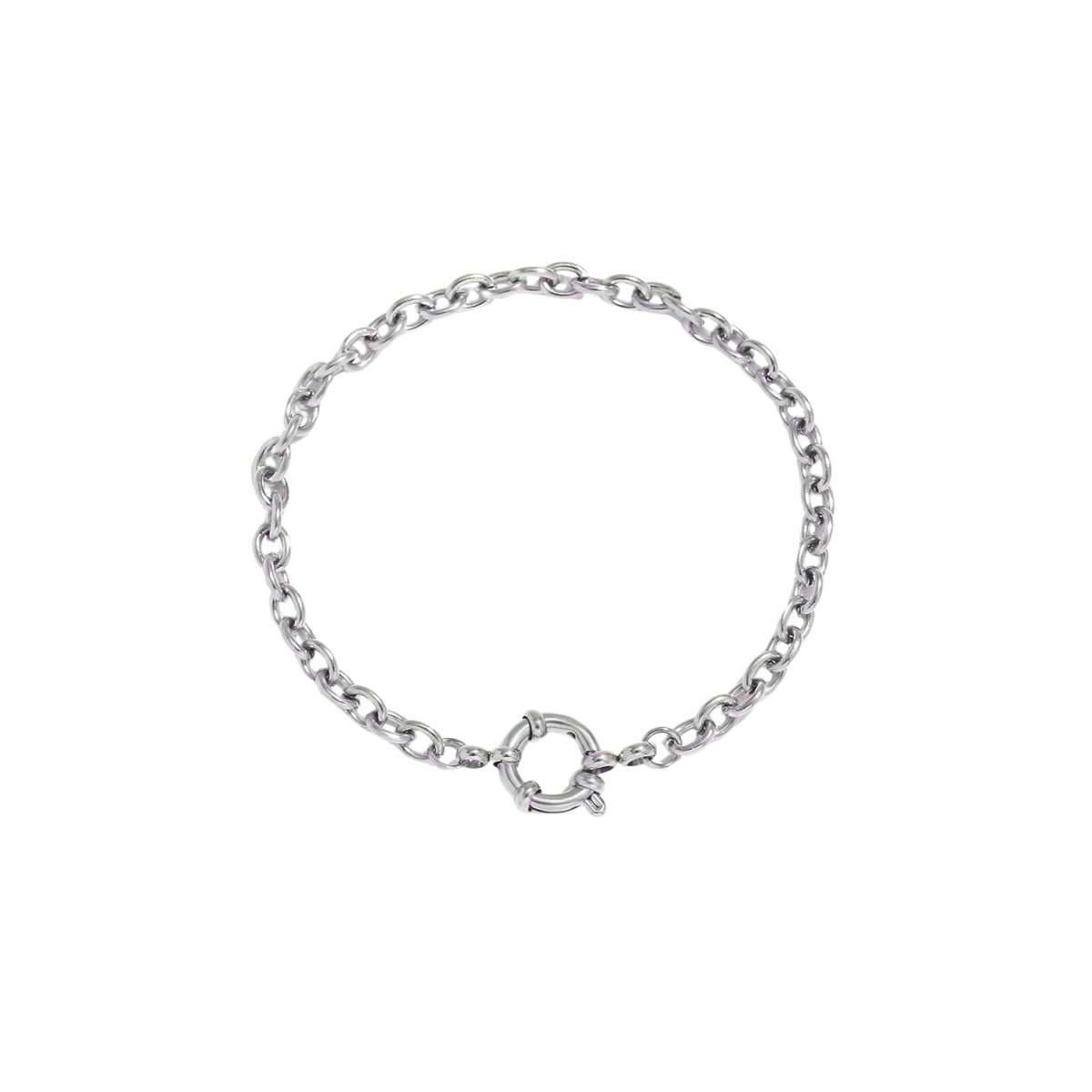 Elsa Stainless Steel Chain Charm Bracelet