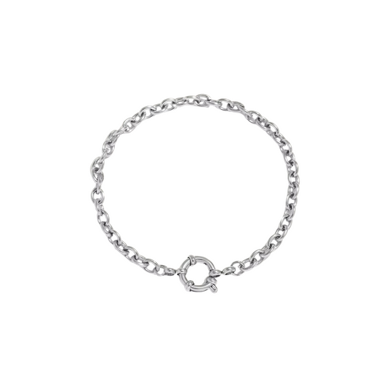 Elsa Stainless Steel Chain Charm Bracelet