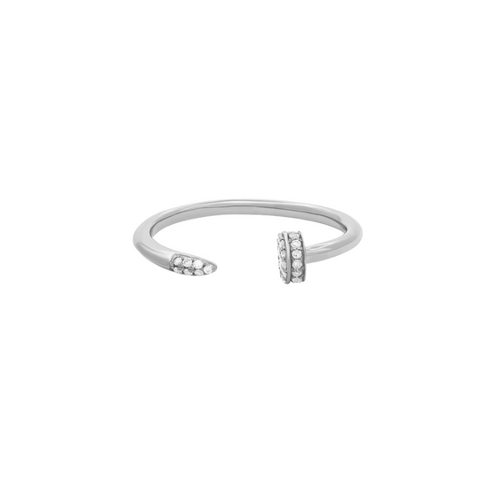 Ariana 925 Stirling Silver Plated Nail Ring