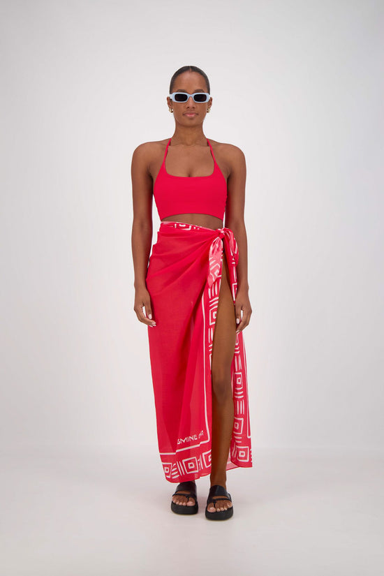 Rosetta Sarong Red