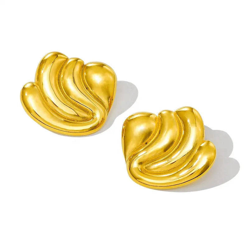 Smoke Show  18k Gold Plated Chunky Earrings