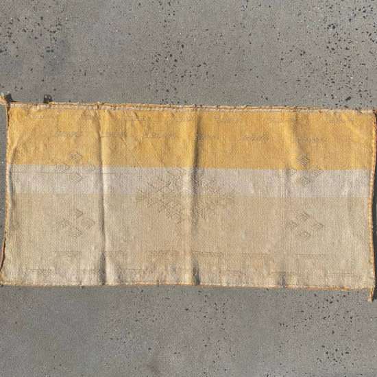 B Grade Cactus Silk Cushion approx 95 x50 - Mustard