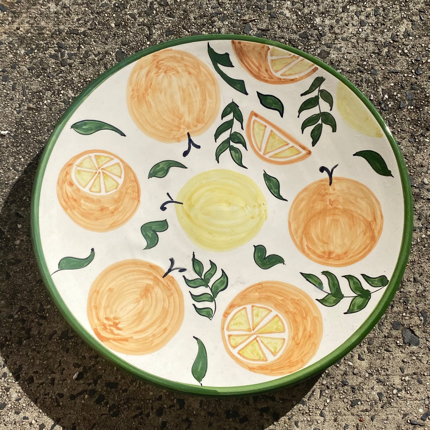 Hand Painted Serving Plate - Lemon's