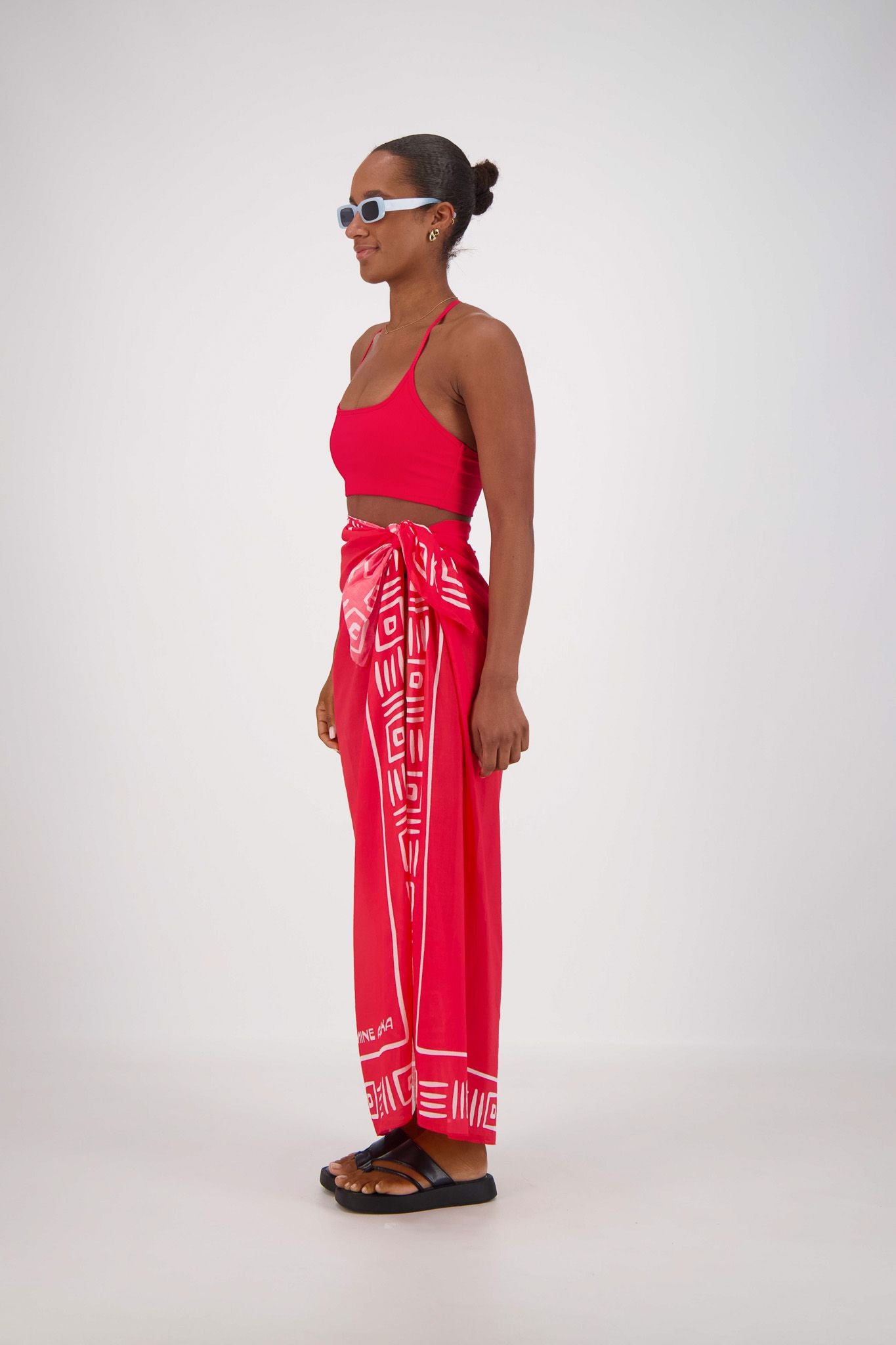 Rosetta Sarong Red