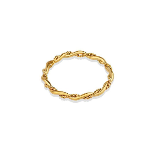 Twist 18k Gold Plated Petite Ring