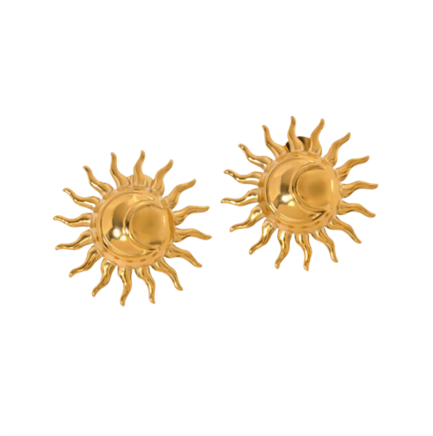 Medi Summer Dreams  18k Gold Plated Sun Earrings