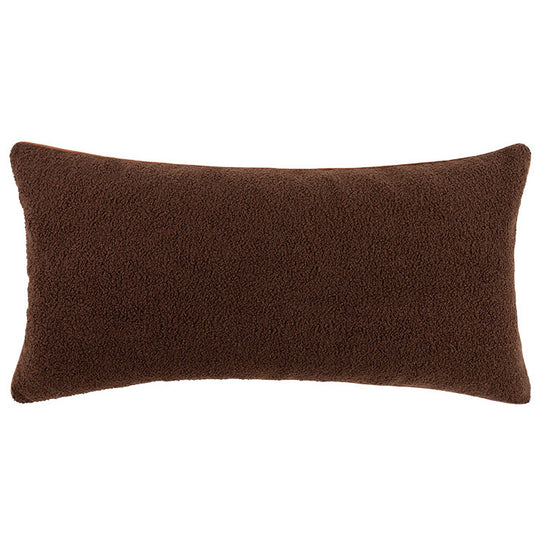 Chocolate Boucle Textured Cushion 80 x 40cm