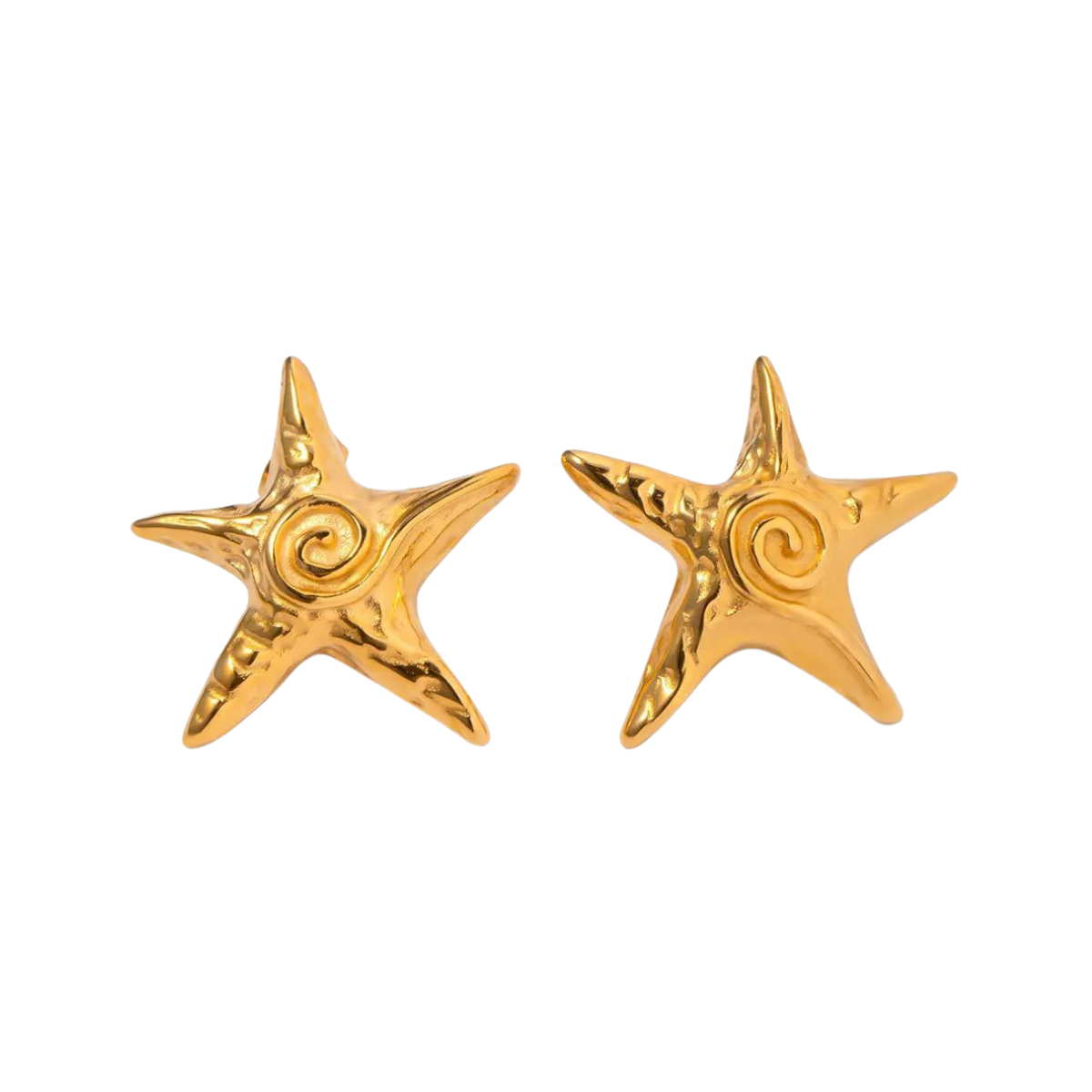 Oceana 18k Gold Plated Starfish Earrings