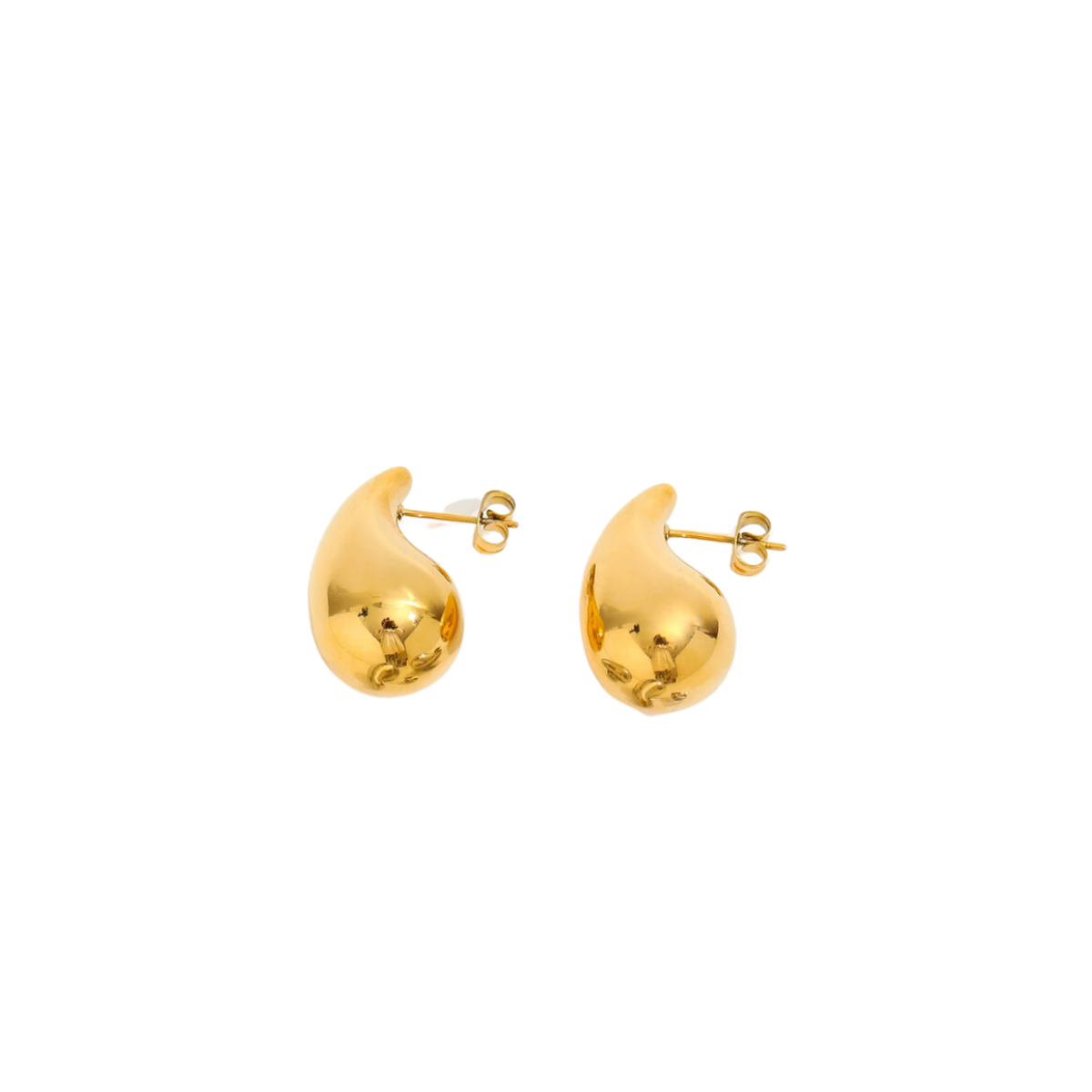 Mini Bottega 18k Gold Plated Earrings Medium