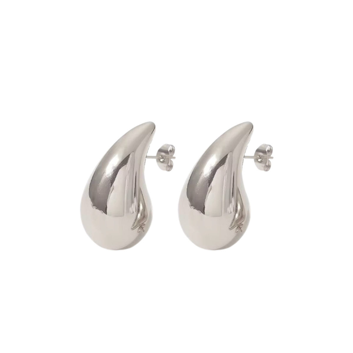 Bottega 925 Stirling Silver Plated Earrings Large